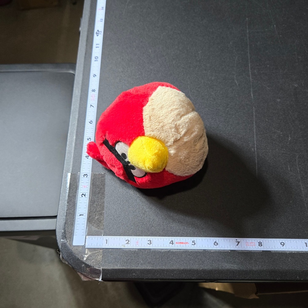 Angry Birds Red Bird 5" Plush Stuffed Animal 2010 Game Toy Plushie NO SOUND - Picture 5 of 6